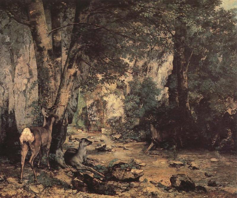 Gustave Courbet Deer oil painting image